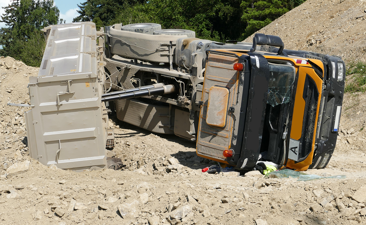 Einsatzlage: Verkehrsunfall LKW