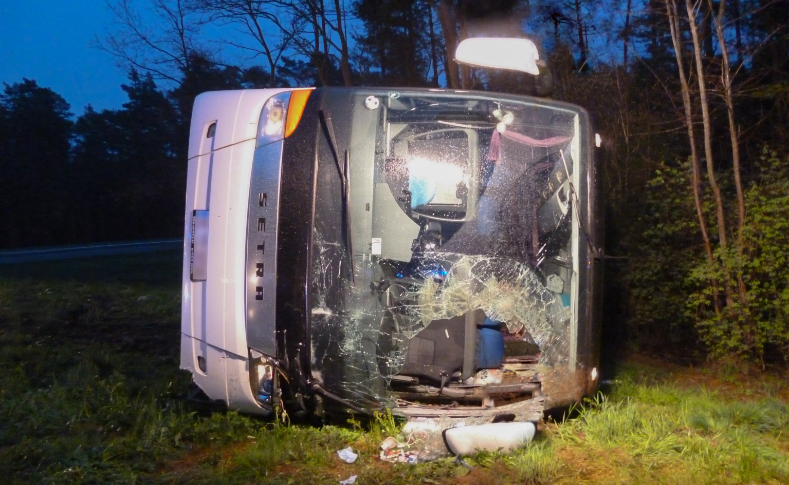 Einsatzlage: Verkehrsunfall Bus